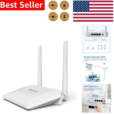 N300 WiFi Router 2.4Ghz Wireless Internet 300Mbps 2x 5dBi Antennas Repeater