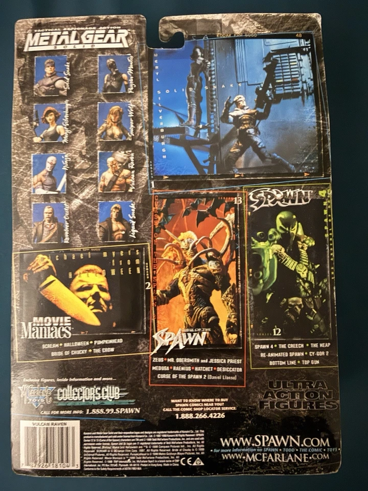 Figura de acción McFarlane Toys Metal Gear Solid Sniper Wolf sin usar, en caja 1993 nueva sellada Foto 2 de 2