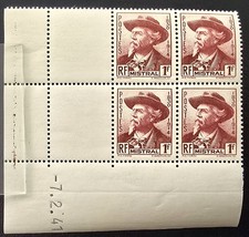 495 BLOC DE 4 1941 NEUF MNH** Frédéric Mistral (1830-1914) écrivain