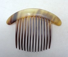 Superbe peigne à cheveux ancien en corne bovine 1920-30's ART DECO