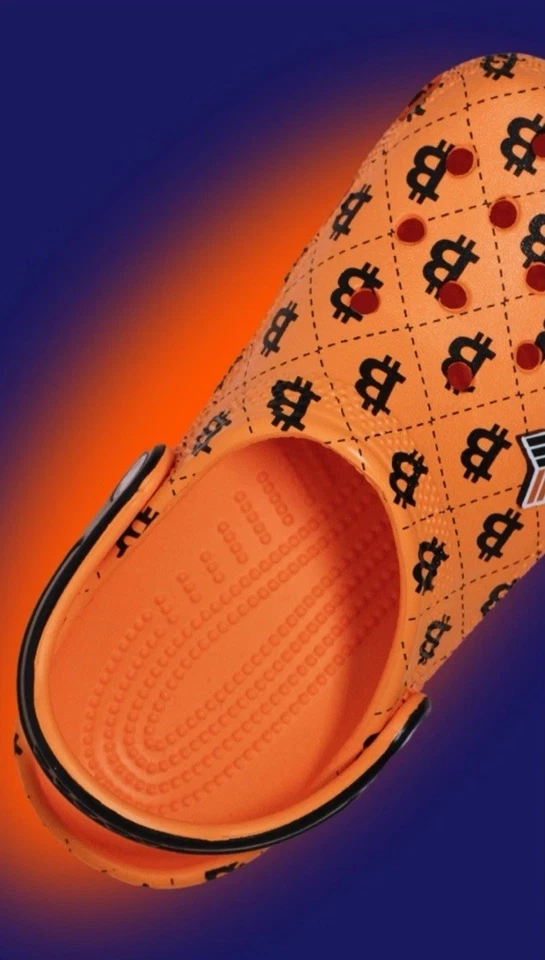 Bitcoin CROCS V3 мужской размер 8 (ограниченный выпуск 2100) распродано - Изображение 3 из 4