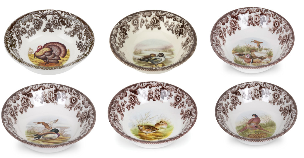 Of Six  Ascot  Bowls- 6 Designs  Style---3618---
