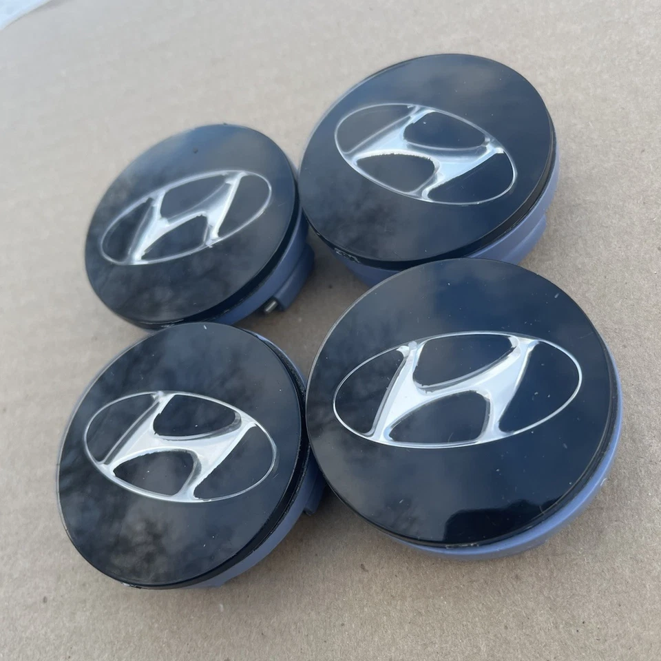 529603S110 Wheel Center Caps Set of 4 for Hyundai Sonata 2011-2014 OEM Foto 4 de 4