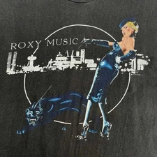 VIntage Roxy Music Band Black Shirt Unisex Concert S to 5XL BO660