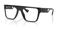 Versace VE 3326U 5380 Black Plastic Rectangle Eyeglasses 55mm