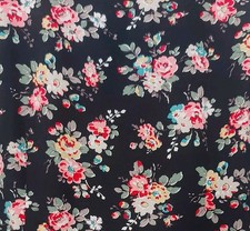 *SALE* Size 16 New Cath Kidston Vintage Style Pretty Black Floral Tea Dress