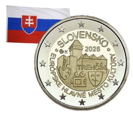 2 Euros commémorative Slovaquie Capitale de la culture 2026