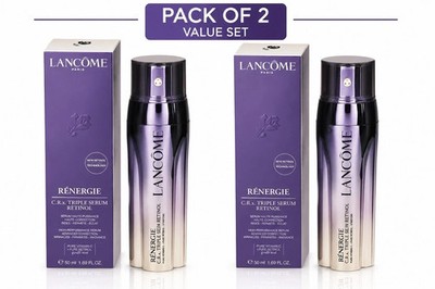 Lancôme Rénergie C.R.x Triple Serum Retinol 50ml 1.7oz Face Serum pack of 2 NIB