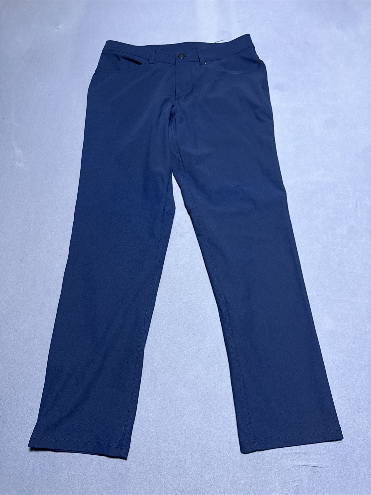 Lululemon Pants Mens 31 ABC Classic Warpstreme 5 Pocket Blue LM5ADDS Stretch