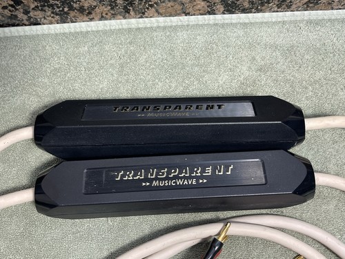 Transparent Audio MusicWave - Audiophile Speaker Cable 10ft Pr Spade To Banana - Picture 3 of 6