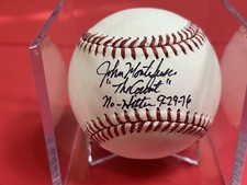 John Montefusco Signed ROMLB Baseball w/ 2 Insc The Count No Hitter Tristar COA