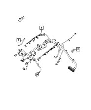 Genuine Mopar Engine Wiring 5043062ab Genuine Mopar Engine Wiring 5043062ab