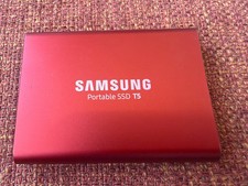 Samsung T5 1000GB  1TB  External (MU-PA1T0B/AM) Portable SSD USB-C Red