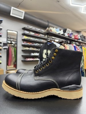 Size 10 - Visvim Virgil Boots Cap Folk Black With Box And Dustbag BRAND NEW!