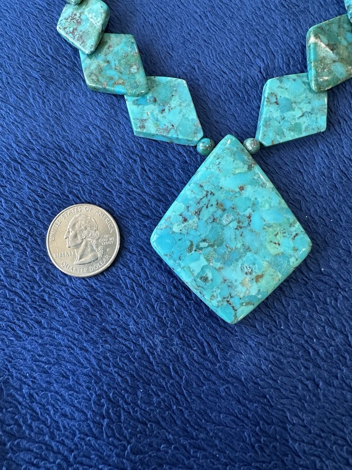 Collar Jay King Mine Finds Mongolia Turquesa, 18-22 pulgadas de largo Foto 3 de 4