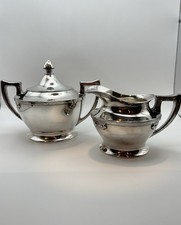 Vintage Wilcox Silverplate Cream & Sugar Set EPNS International Silver Co. 7025N