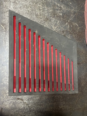 #ad Snap On Foam Organizer For Standard Wrenches $200.00