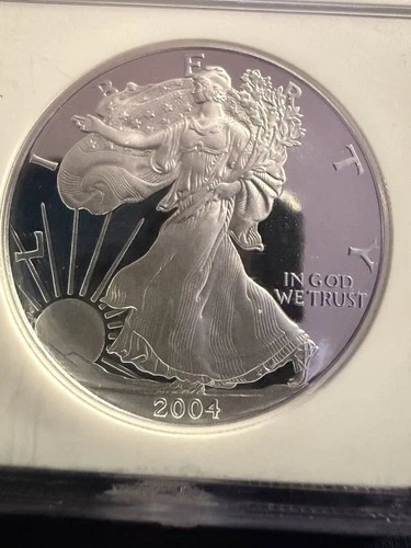 2004-W $1 American Silver Eagle Proof NGC PF69 Ultra Cameo .999 Silver