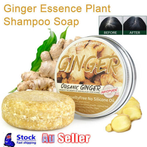 Organic Ginger Shampoo Bar Anti Hair Loss Shmpoo Soap Hair Growth Care Soap TK