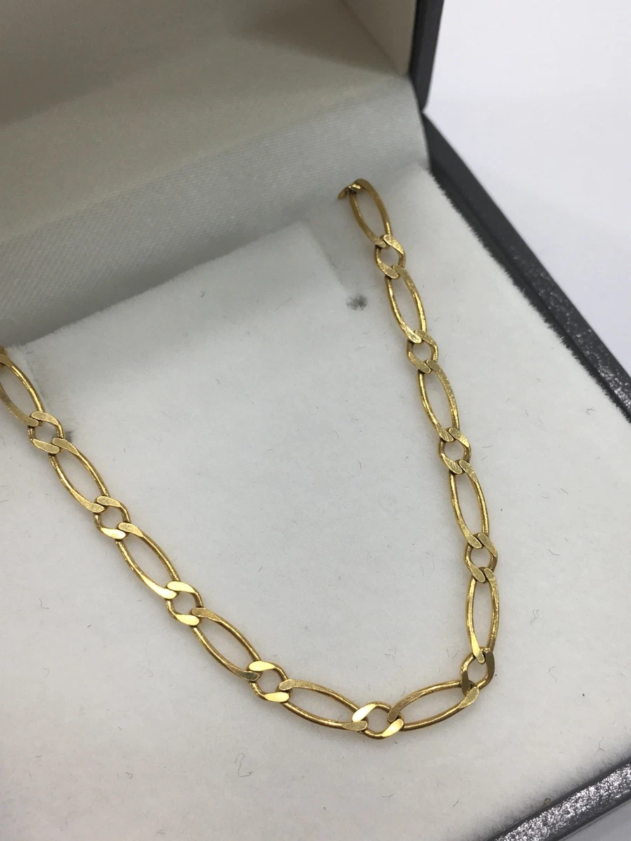 9 carat gold figaro chain deals