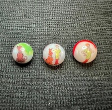 Scooby Doo and Shaggy 3-Piece Marble Set approximately 5/8 Nice