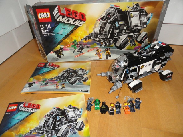 Lego Movie 70815 Super Secret Police Dropship Batman Emmet Wie Neu Mit Karton