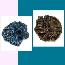 Girl Soft Smooth Premium Velvet Ponytail Holder Hair Bands Modeling 2pcs A31