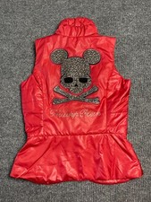 Philipp Plein Puffer Vest Womens Size 6 Red F...