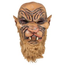 WERWOLF MASKE & MÄHNE Karneval Halloween Monster Grusel Horror Kostüm Party Deko