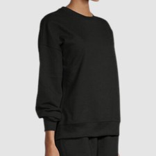 Champion Women's Black Powerblend Fleece Crewneck Sweatshirt Size S