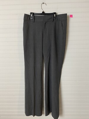 Banana Republic Martin Fit Size 6 Stretch Gray Pinstripe Wool Career Pants