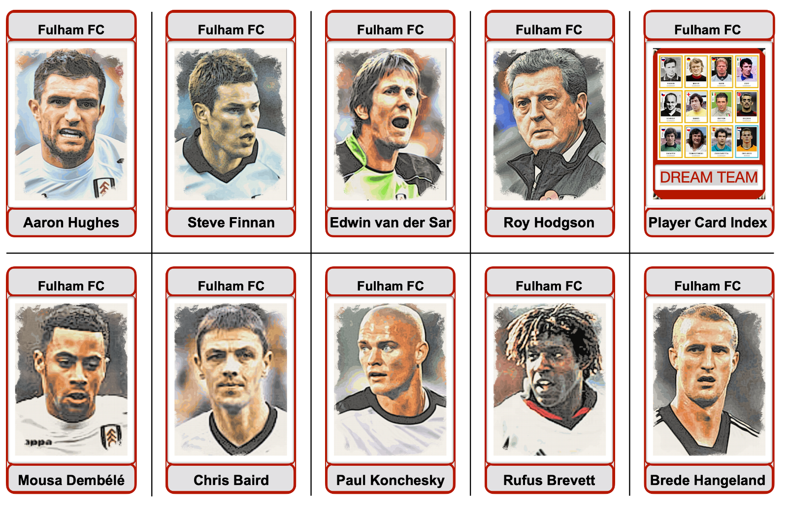 THE FULHAM FC COLLECTION Football Trading Cards eBay