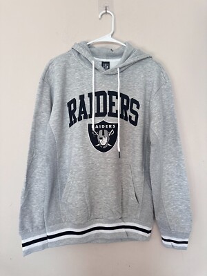 NFL Las Vegas Raiders Embroidery Fleece Lined Hoodie Unisex Adults Size XL $85