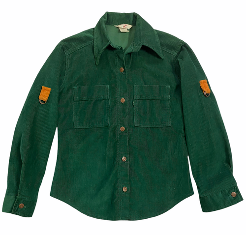 LEVIS Green Corduroy Shirt Jacket size 