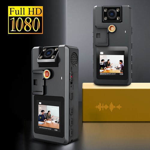 Mini Body Kamera HD 1080P Clip Audio Video Recorde 180° drehbar Infrarot Nacht - Bild 2 von 24