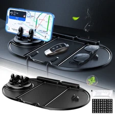 Car Dashboard Mount Holder Anti-slip Mat Pad For Cell Phone Parking Number Plate