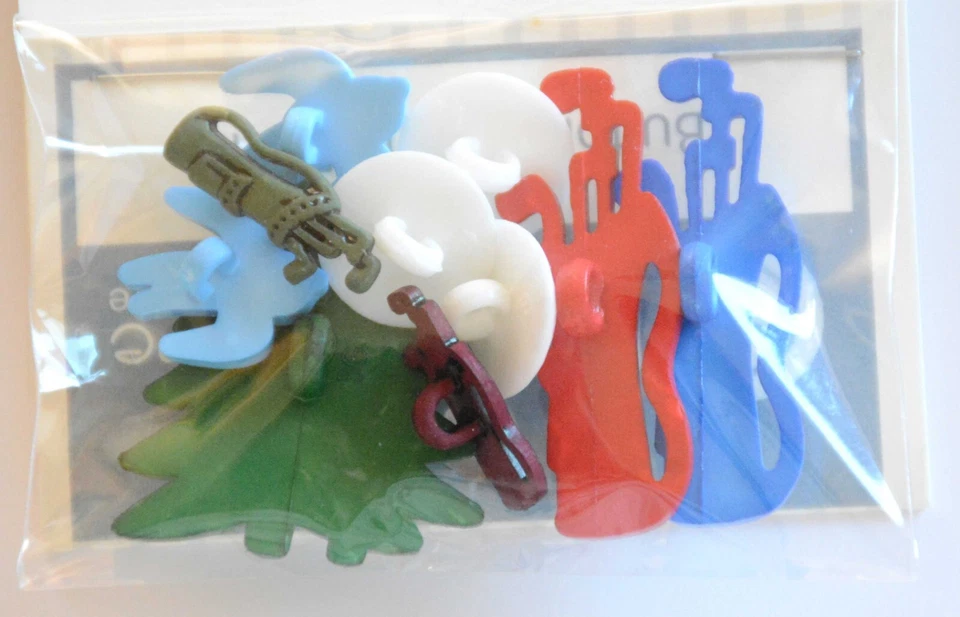 Tee Time ~ Golf Craft Buttons / Buttons Galore / Golf Club & Balls ~ Birdies - Image 2 of 3