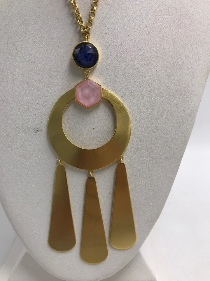 $128 KATE SPADE SUNSHINE STONES STATEMENT NECKLACE  32"  KS7 - Image 4 of 4