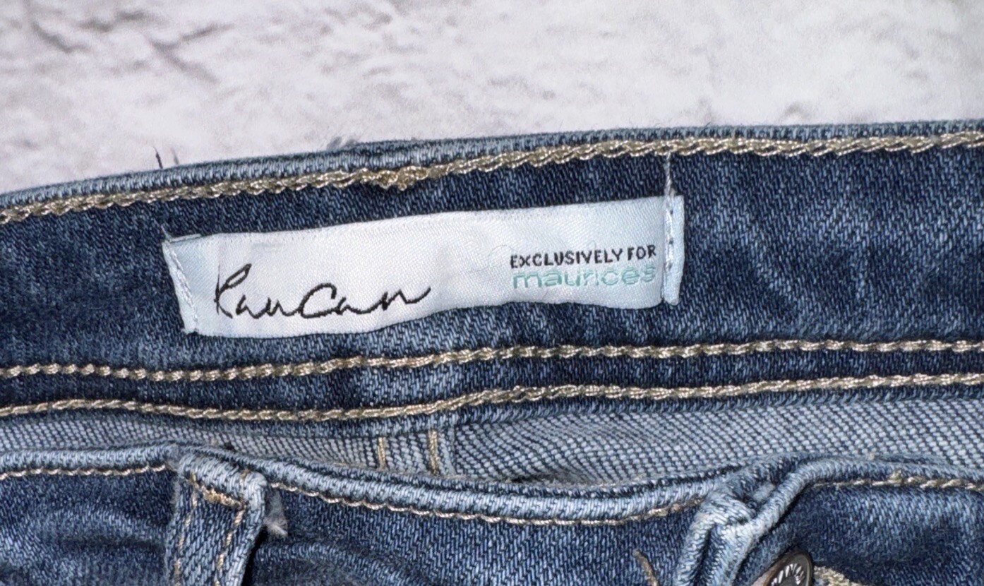 Kancan 28 9/28 Petite Short Button Fly Bootcut Jeans Falak Tayyeb