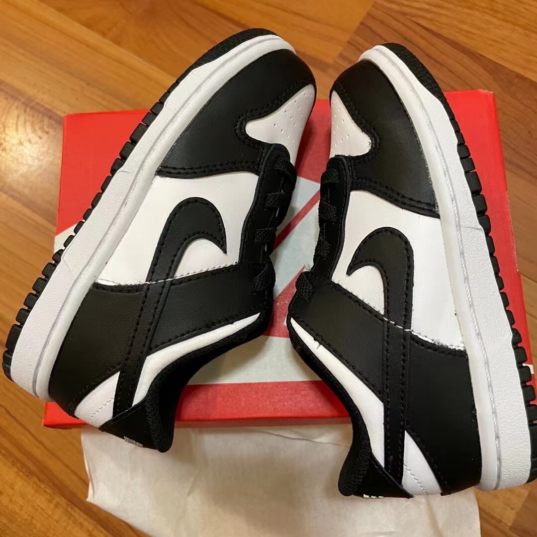 Nike Dunk Low Retro White Black - CW1589-100 - Toddler (TD) Size