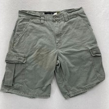 Vintage 90s Levi's Silver Tab Khakis Cargo Shorts Mens 33 Green Mid Rise Casual
