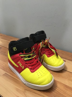 yellow fila high tops
