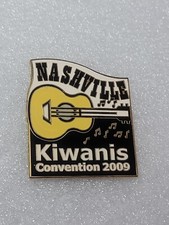Kiwanis International Nashville Convention 2009 Tennessee Enamel Guitar Pin