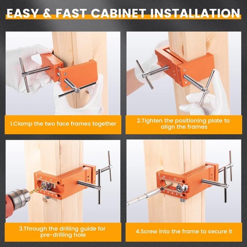 Cabinet Installation Clamps Large Size Cabinetry Clamp for Easy Fast Installing - Picture 3 of 7