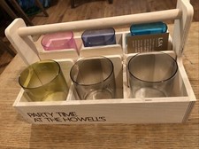 Image of LSA International glass Tumbler Set 300 ml Assorted Colours/Birch Set of 6