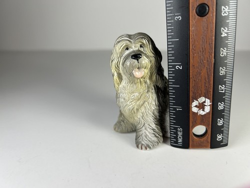 1988 NEW-RAY Old English Sheepdog Novelty Collectible Rubber Toy Dog Figurine - Picture 2 of 4