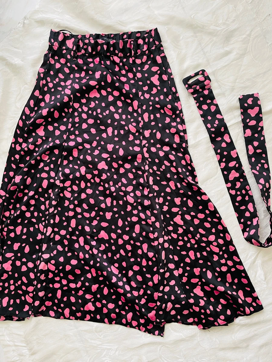 Zara pink hotsell polka dot skirt