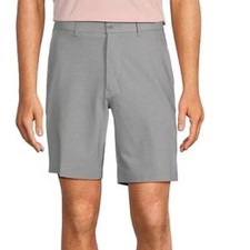 Roundtree  Yorke Men's Gray Performance 8  Bermuda Shorts 40