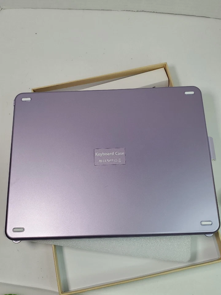  iPad 9 Gen Built in Wireless keyboard Case Cover Lavender Purple - Image 4 of 4