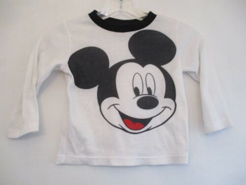 Chemise thermique à manches longues en tricot gaufre Disney Boy taille 3T blanche Mickey Mouse - Photo 1 sur 11